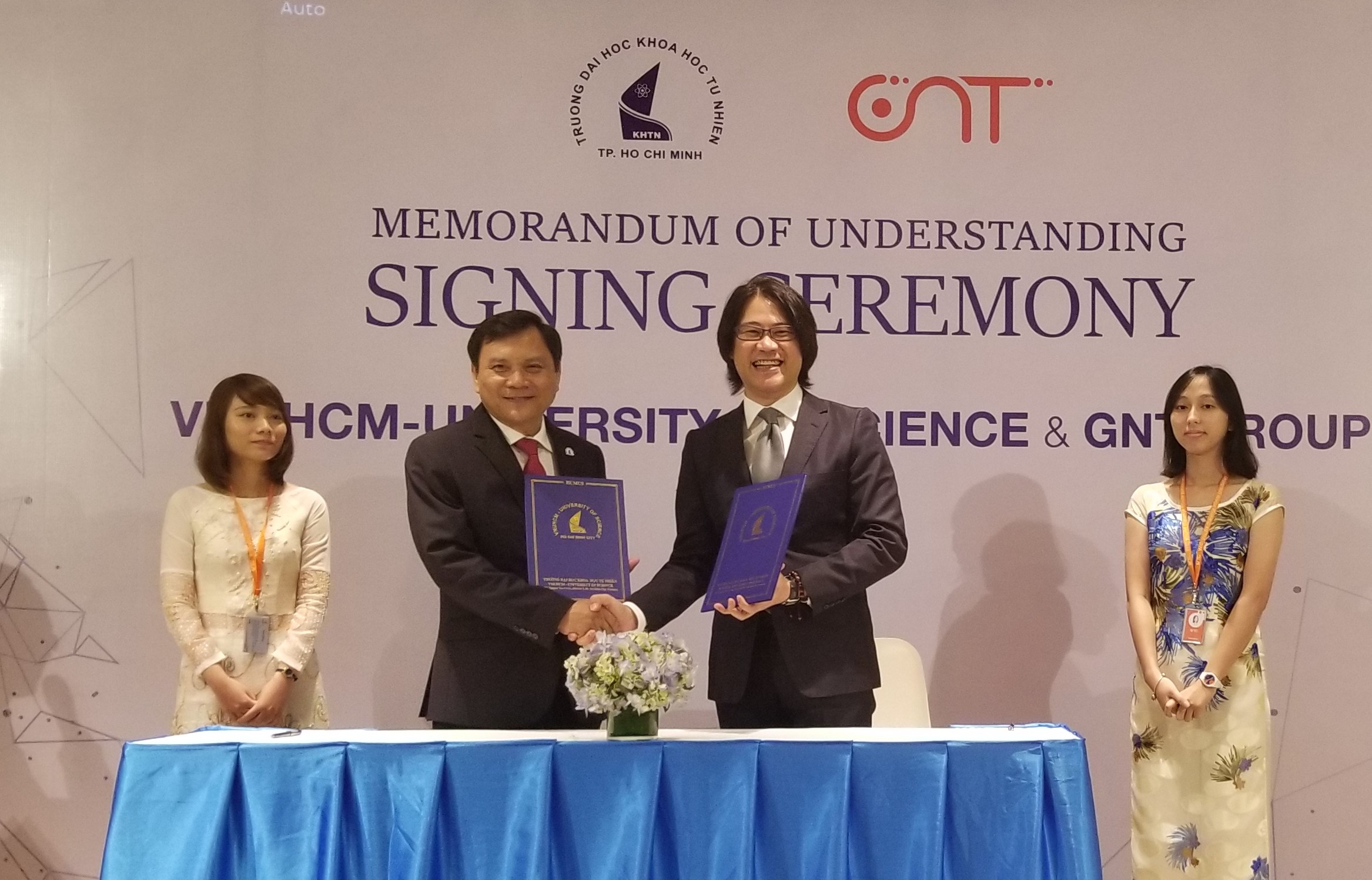 Trường ĐH KHTN ký kết MOU với Tập đoàn Global Network Technology