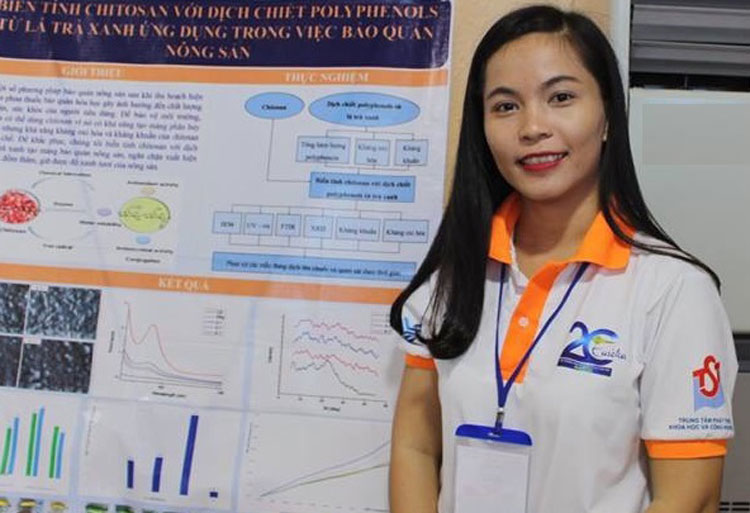 Sinh viên Bùi Thị Khánh Linh giành giải nhất tại Cuộc thi Công nghệ chế biến sau thu hoạch năm 2019