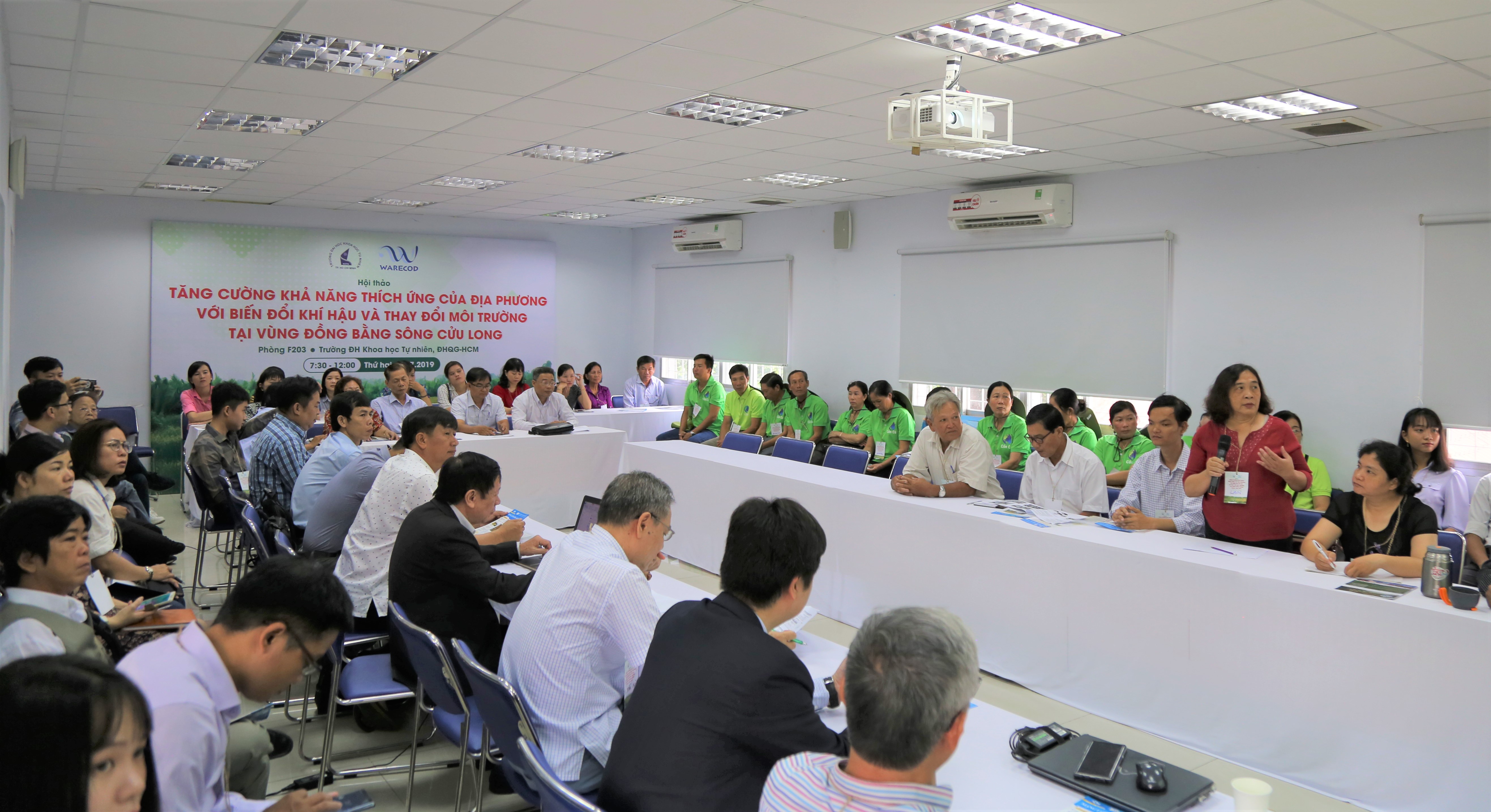 Hội thảo “Tăng cường khả năng thích ứng của địa phương với biến đổi khí hậu và thay đổi môi trường tại vùng Đồng bằng sông Cửu Long”