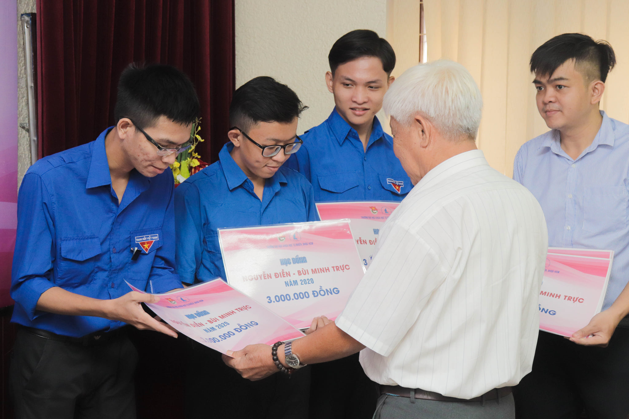 Lễ trao học bổng Nguyễn Điền – Bùi Minh Trực dành cho cán bộ Đoàn – Hội năm 2020