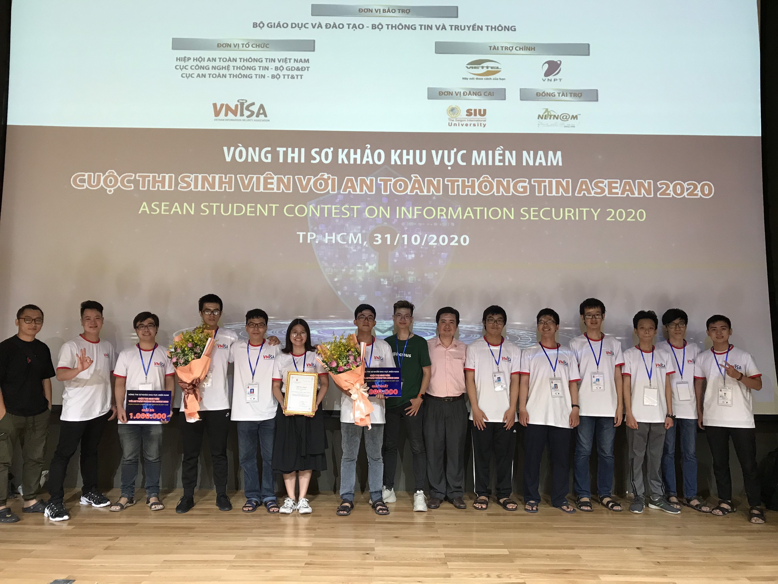 Sinh viên trường Đại học Khoa học Tự nhiên dẫn đầu vòng Sơ khảo  cuộc thi Cuộc thi Sinh viên với ATTT ASEAN 2020