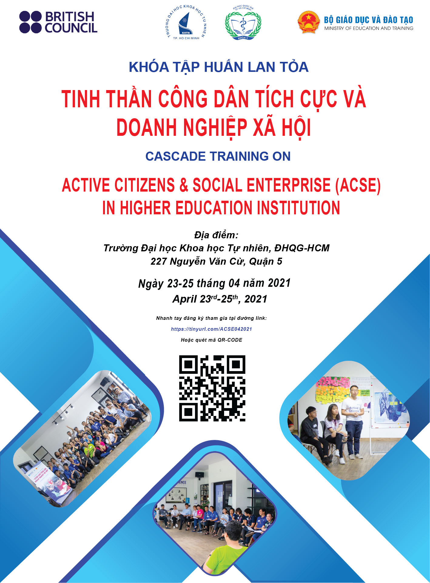 THÔNG BÁO_V/v tổ chức Khóa tập huấn lan tỏa Tinh thần Công dân Tích cực và Doanh nghiệp xã hội (Active Citizens Social Enterprise – ACSE)