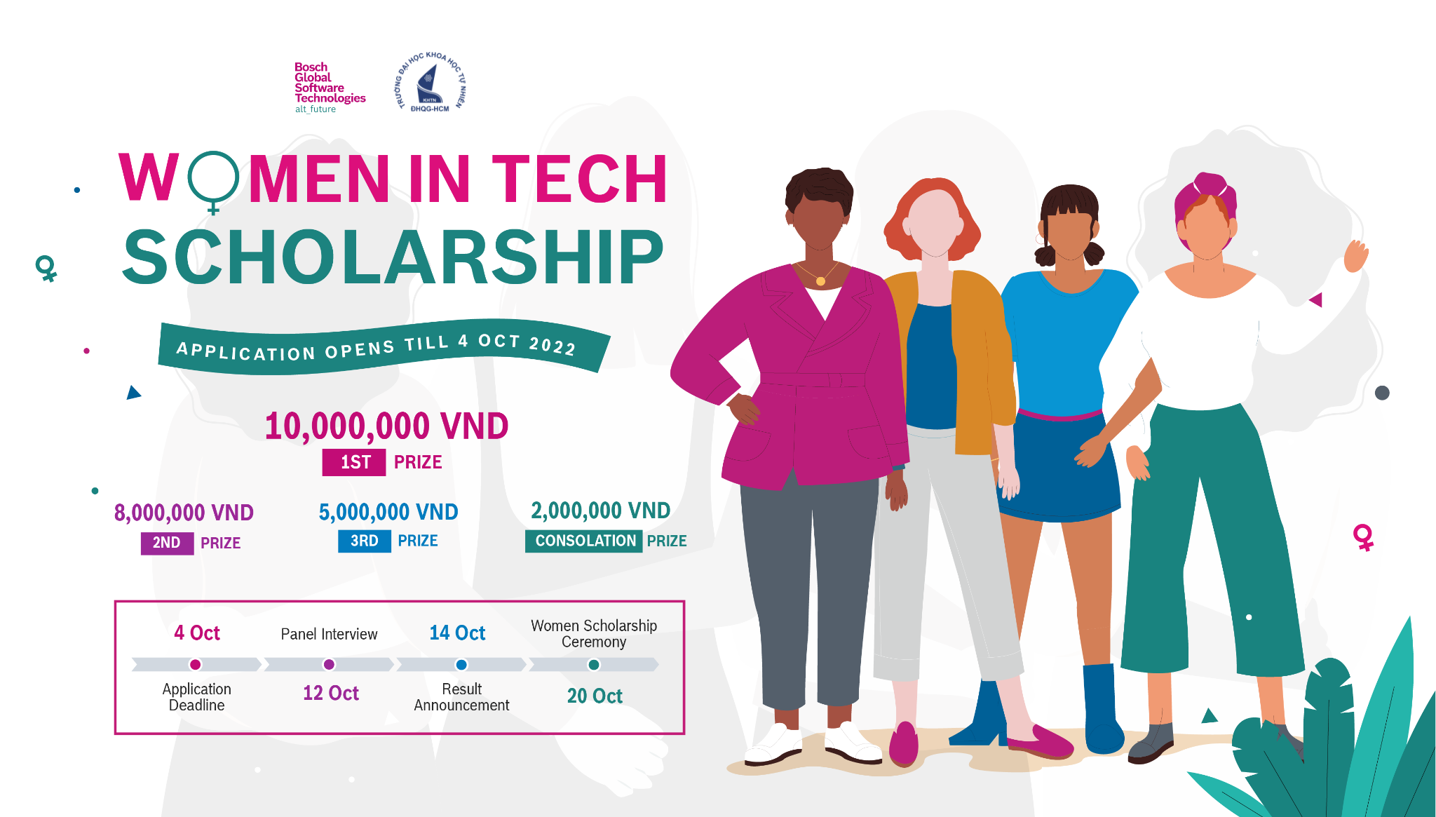 [Thông báo] Học bổng Nữ sinh Công nghệ dành cho sinh viên thuộc khối ngành kỹ thuật