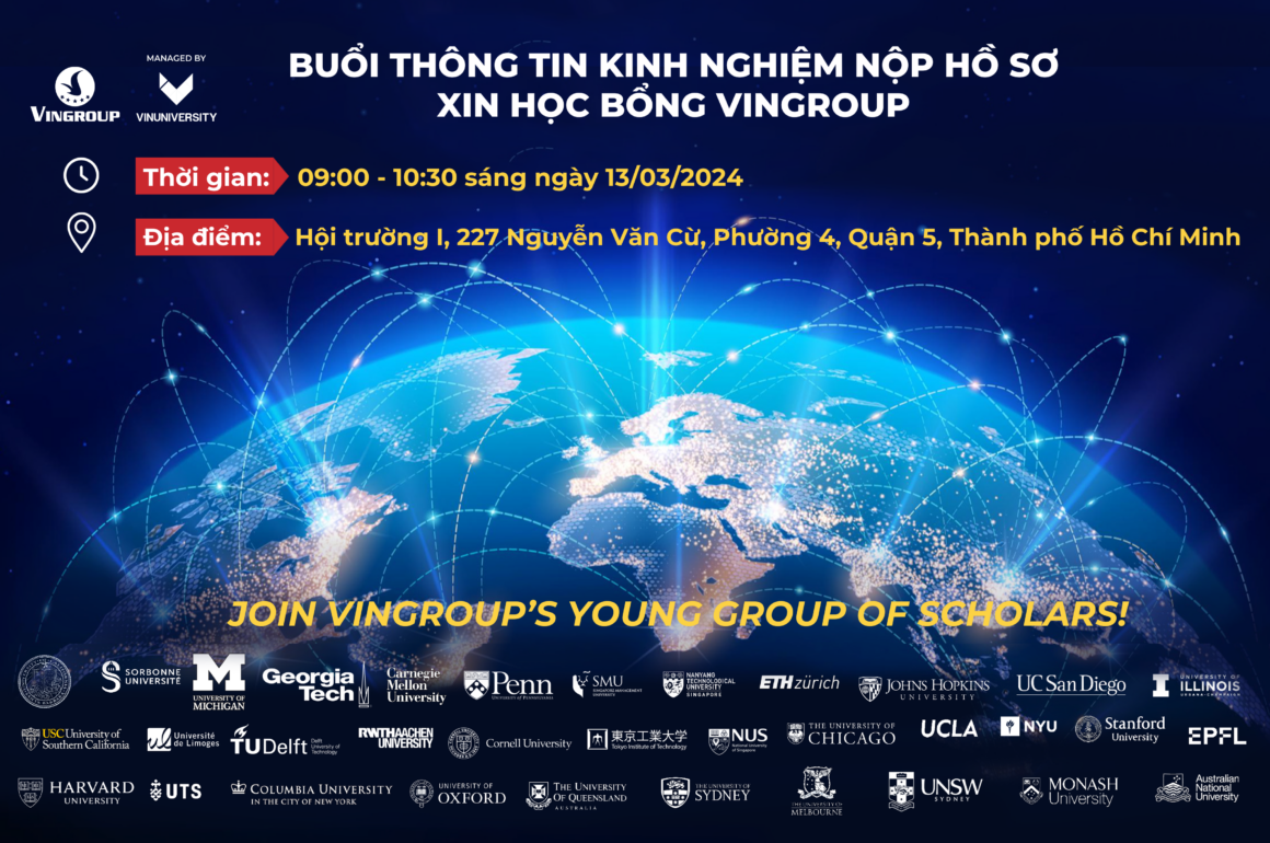 [Thông báo] Buổi Giới thiệu Học bổng Vingroup đến sinh viên Trường Đại học Khoa học Tự nhiên, ĐH Quốc gia TP Hồ Chí Minh