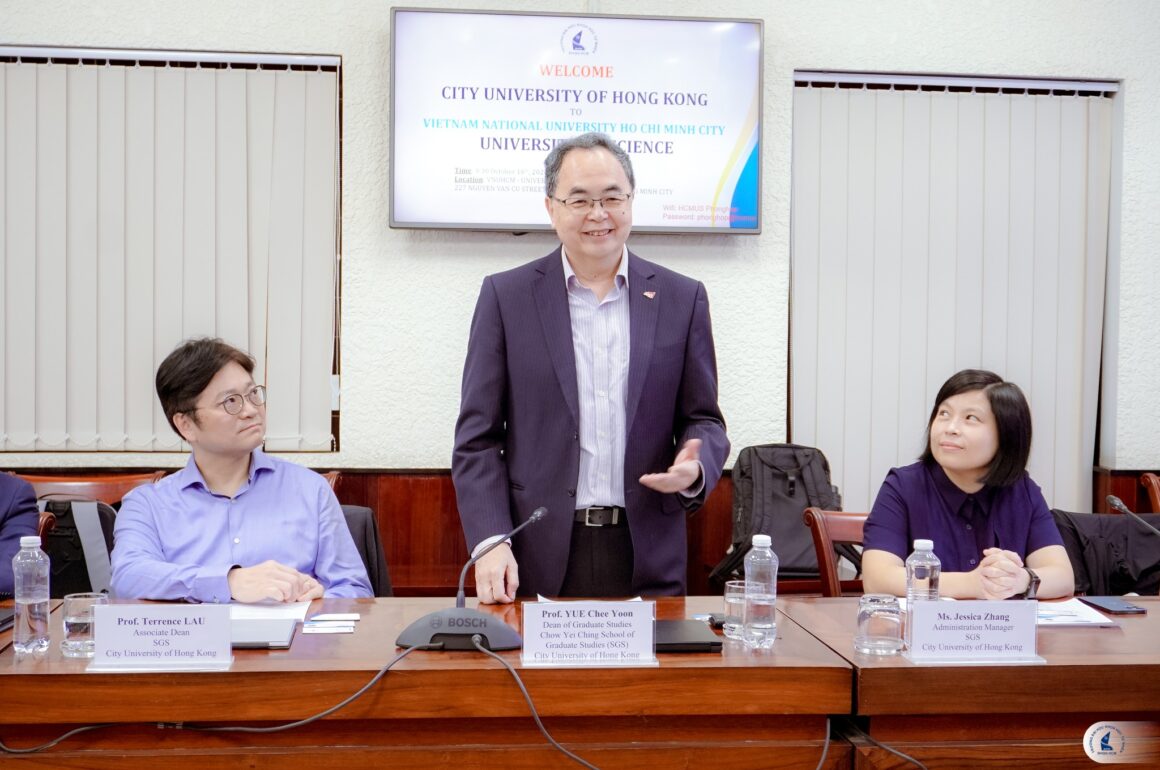 TIẾP ĐÓN VÀ LÀM VIỆC VỚI CITY UNIVERSITY OF HONG KONG