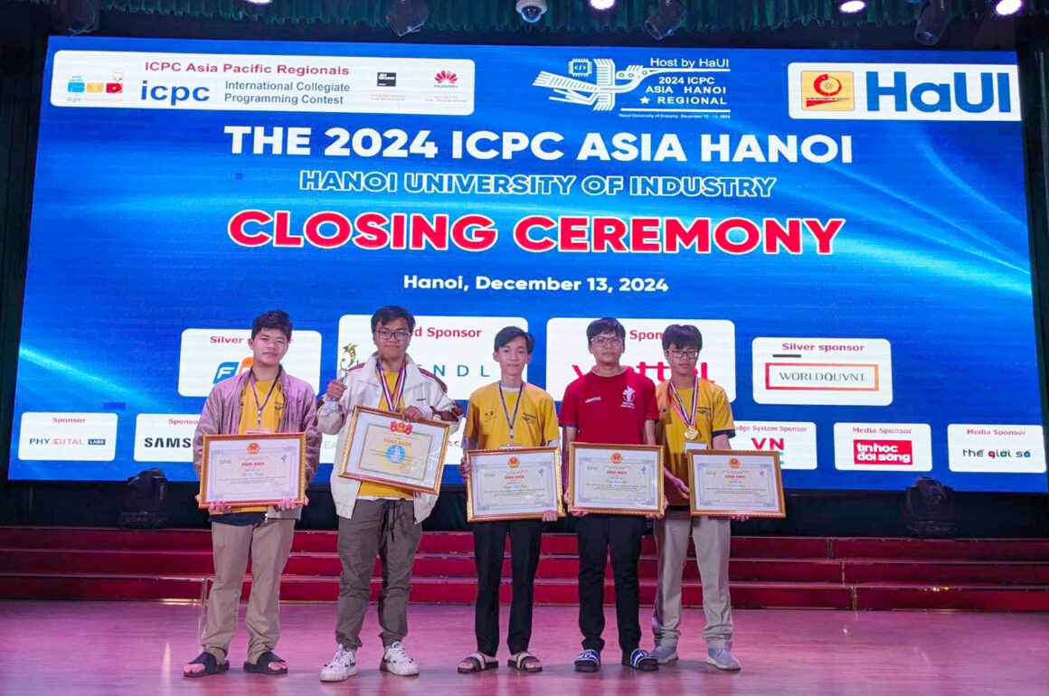 ĐỘI TUYỂN VIỆT NAM XUẤT SẮC NHẤT TẠI ICPC ASIA HANOI 2024