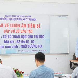 NCS. NGÔ DƯƠNG HÀ BẢO VỆ LUẬN ÁN TIẾN SĨ CẤP CƠ SỞ ĐÀO TẠO VỚI ĐỀ TÀI “PHÁT HIỆN VÀ PHÂN LOẠI HÀNH ĐỘNG BẠO LỰC CỦA HỌC SINH TRONG HỌC ĐƯỜNG”