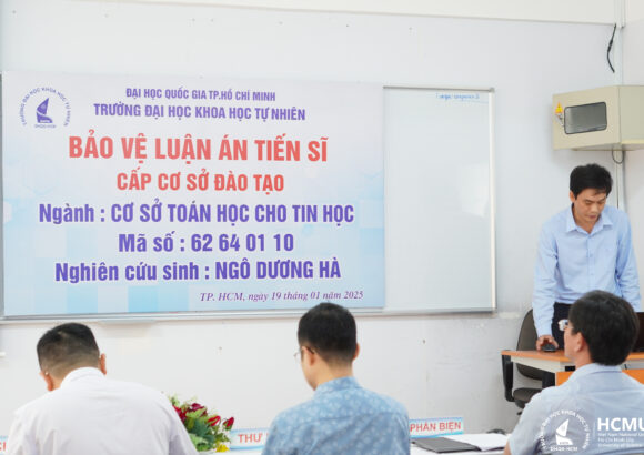 NCS. NGÔ DƯƠNG HÀ BẢO VỆ LUẬN ÁN TIẾN SĨ CẤP CƠ SỞ ĐÀO TẠO VỚI ĐỀ TÀI “PHÁT HIỆN VÀ PHÂN LOẠI HÀNH ĐỘNG BẠO LỰC CỦA HỌC SINH TRONG HỌC ĐƯỜNG”