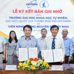 Trường Đại học Khoa học tự nhiên, ĐHQG-HCM ký kết hợp tác với Viện Năng lượng nguyên tử Việt Nam