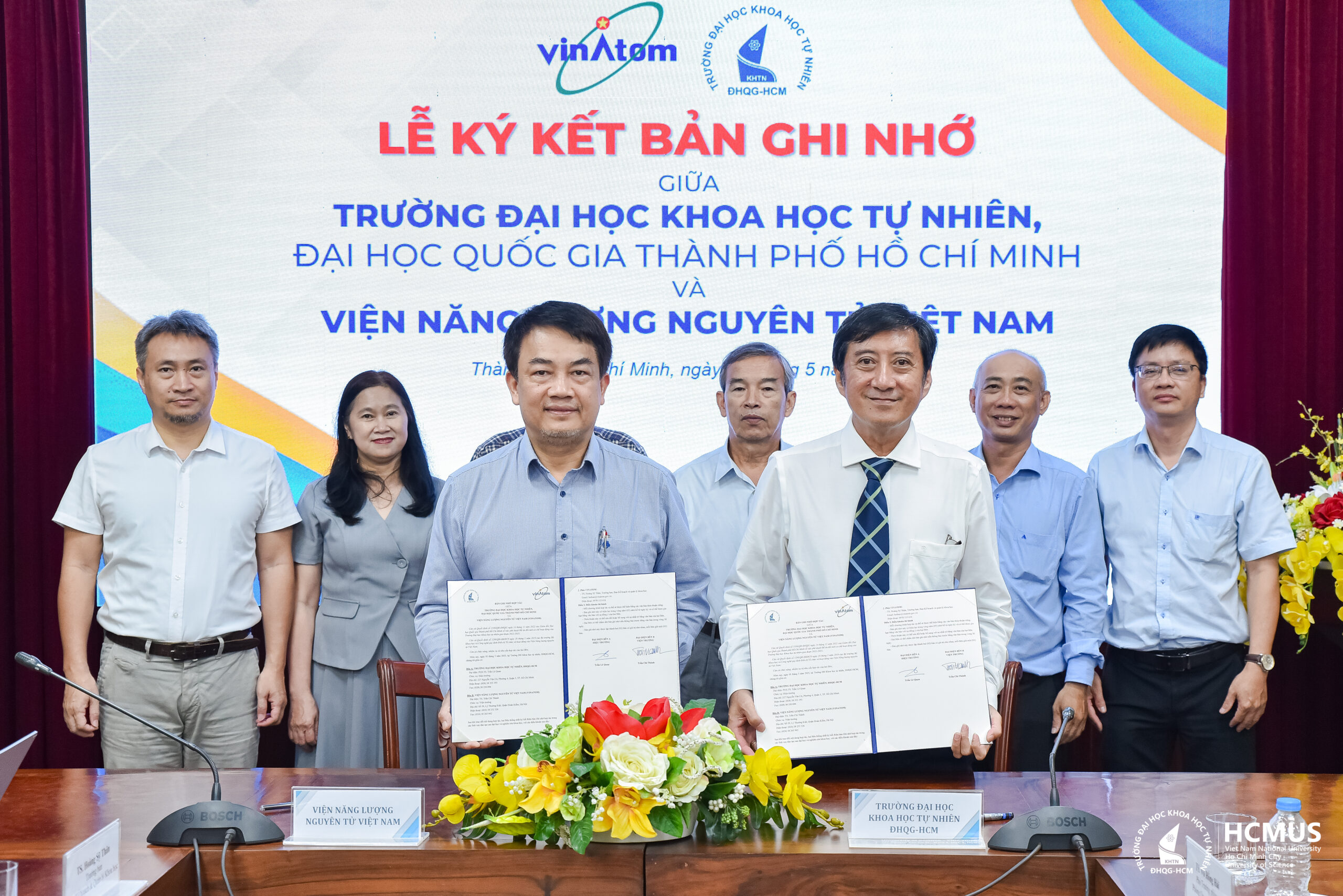 Trường Đại học Khoa học tự nhiên, ĐHQG-HCM ký kết hợp tác với Viện Năng lượng nguyên tử Việt Nam