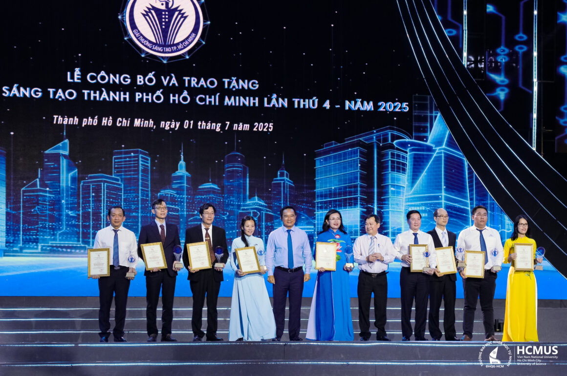 Trường Đại học Khoa học tự nhiên đạt 1 giải Nhì và 2 giải Ba tại Giải thưởng Sáng tạo TP.HCM 2025