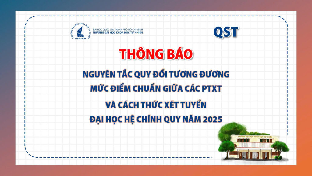 Nguyên tắc quy đổi tương đương mức điểm chuẩn giữa các phương thức xét tuyển và cách thức xét tuyển đại học hệ chính quy năm 2025