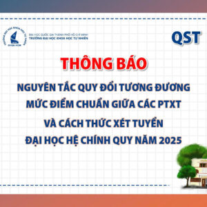 Nguyên tắc quy đổi tương đương mức điểm chuẩn giữa các phương thức xét tuyển và cách thức xét tuyển đại học hệ chính quy năm 2025