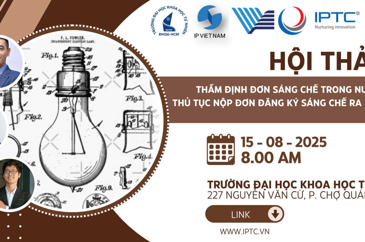 hình hội thảo 15.08.2025 Thư mời: Hội thảo Thẩm định đơn sáng chế trong nước và thủ tục nộp đơn đăng ký sáng chế ra nước ngoài