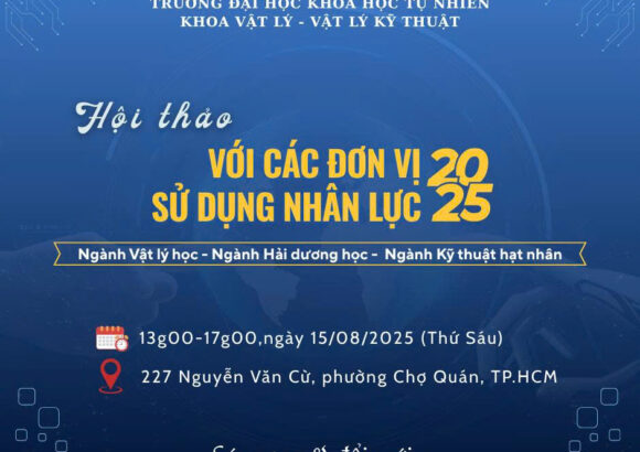 HỘI THẢO DOANH NGHIỆP KHOA VẬT LÝ – VẬT LÝ KỸ THUẬT 2025