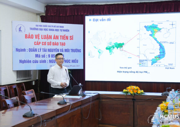 NCS. Nguyễn Phúc Hiếu bảo vệ thành công luận án tiến sĩ cấp CSĐT ngành Quản lý tài nguyên và môi trường