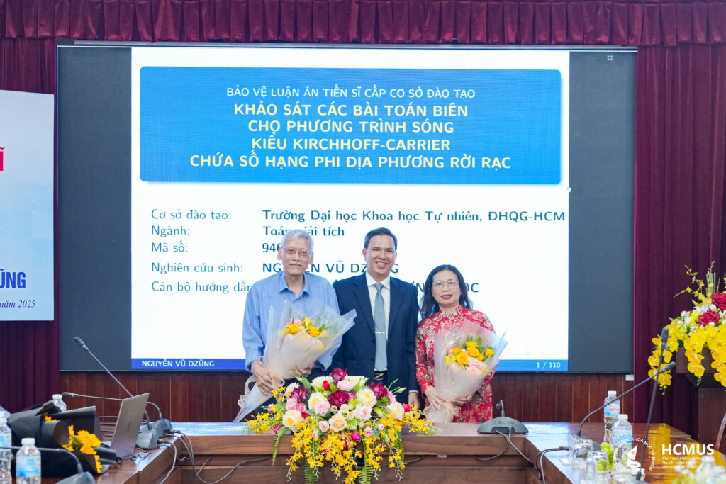 NCS. Nguyễn Vũ Dzũng bảo vệ thành công luận án Tiến sĩ ngành Toán giải tích tại Trường ĐH Khoa học tự nhiên
