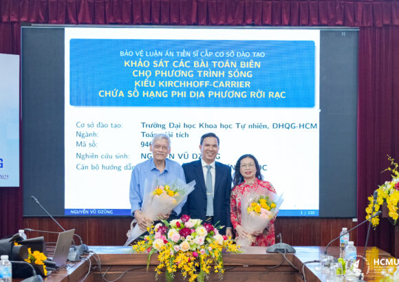 NCS. Nguyễn Vũ Dzũng bảo vệ thành công luận án Tiến sĩ ngành Toán giải tích tại Trường ĐH Khoa học tự nhiên