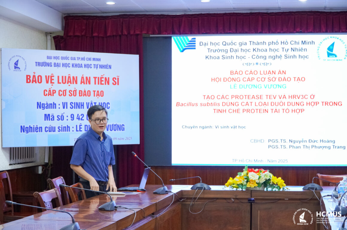 NCS. Lê Dương Vương bảo vệ thành công luận án tiến sĩ ngành Vi sinh vật học