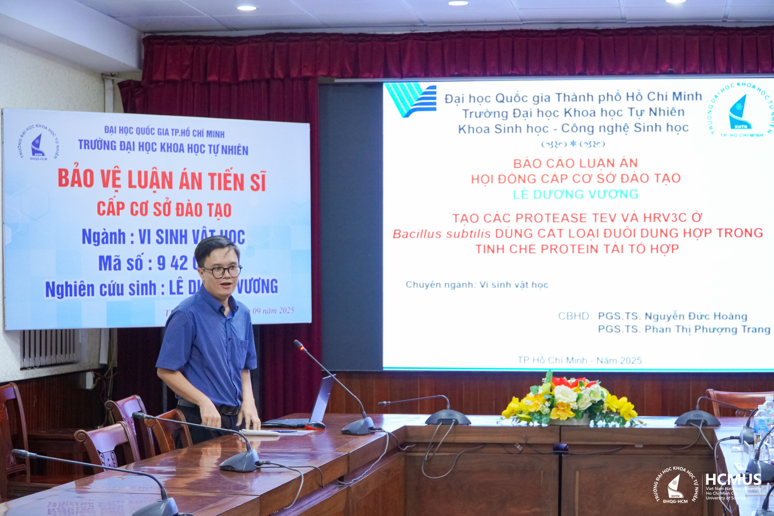 NCS. Lê Dương Vương bảo vệ thành công luận án tiến sĩ ngành Vi sinh vật học