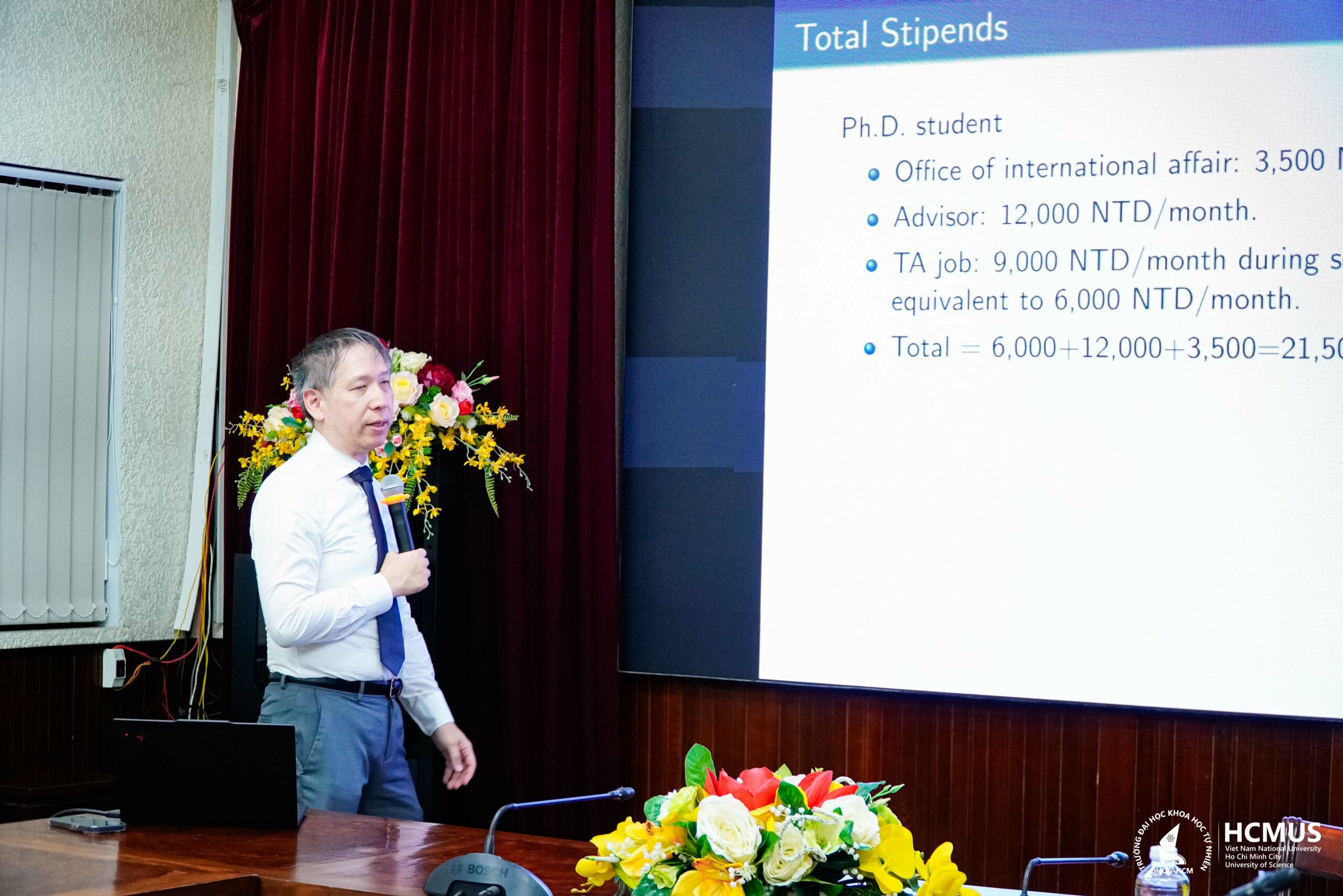 Tăng cường hợp tác quốc tế trong nghiên cứu và đào tạo sau đại học giữa HCMUS và Đại học Quốc lập Trung ương (Đài Loan)