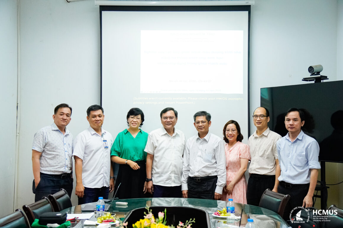 Đánh giá nghiệm thu cấp cơ sở đề tài nghiên cứu cấp quốc gia về “Nghiên cứu tạo ống ghép mạch máu đường kính nhỏ”