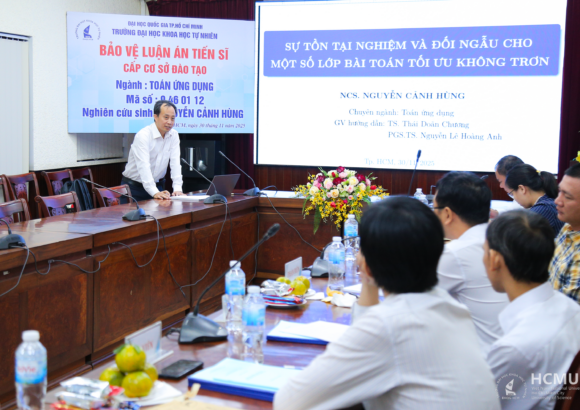 NCS. Nguyễn Cảnh Hùng bảo vệ thành công luận án tiến sĩ Ngành toán ứng dụng