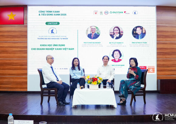 Khoa học Ứng dụng Vì Việt Nam Xanh: Unitour “Công trình Xanh – Tiêu dùng Xanh” Tạo Kết Nối Bền Vững Tại HCMUS