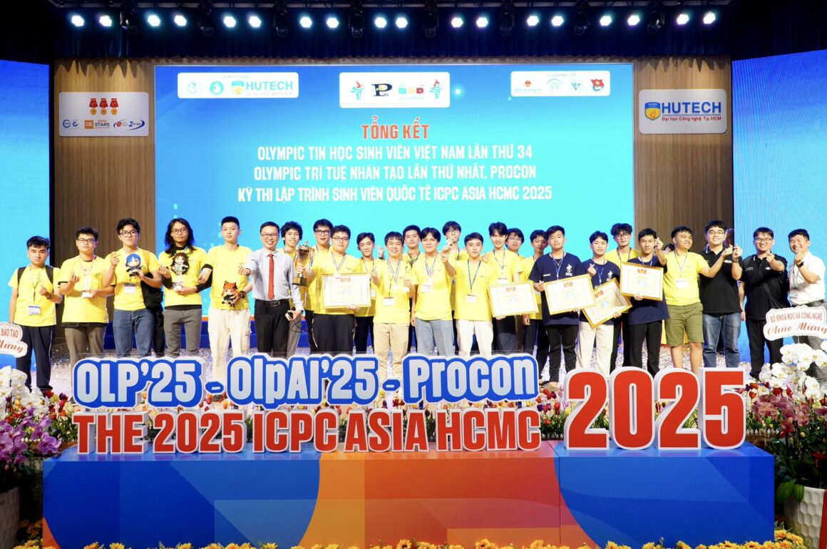 Trường ĐH Khoa học tự nhiên, ĐHQG-HCM vô địch Siêu Cup Olympic Tin học Sinh viên Việt Nam 2025