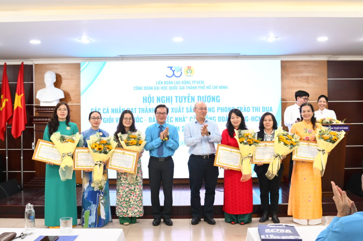 22 cá nhân nữ tiêu biểu được vinh danh “Giỏi việc nước – Đảm việc nhà” cấp Công đoàn ĐHQG-HCM năm 2025