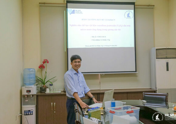 Nghiệm thu đề tài KH&CN cấp ĐHQG-HCM về Vật liệu Quang xúc tác V₂O₅ cấu trúc micro-nano