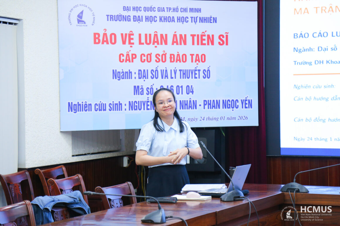 B NCS. Nguyễn Duy Ái Nhân bảo vệ thành công luận án tiến sĩ cấp CSĐT ngành Đại số và Lý thuyết số