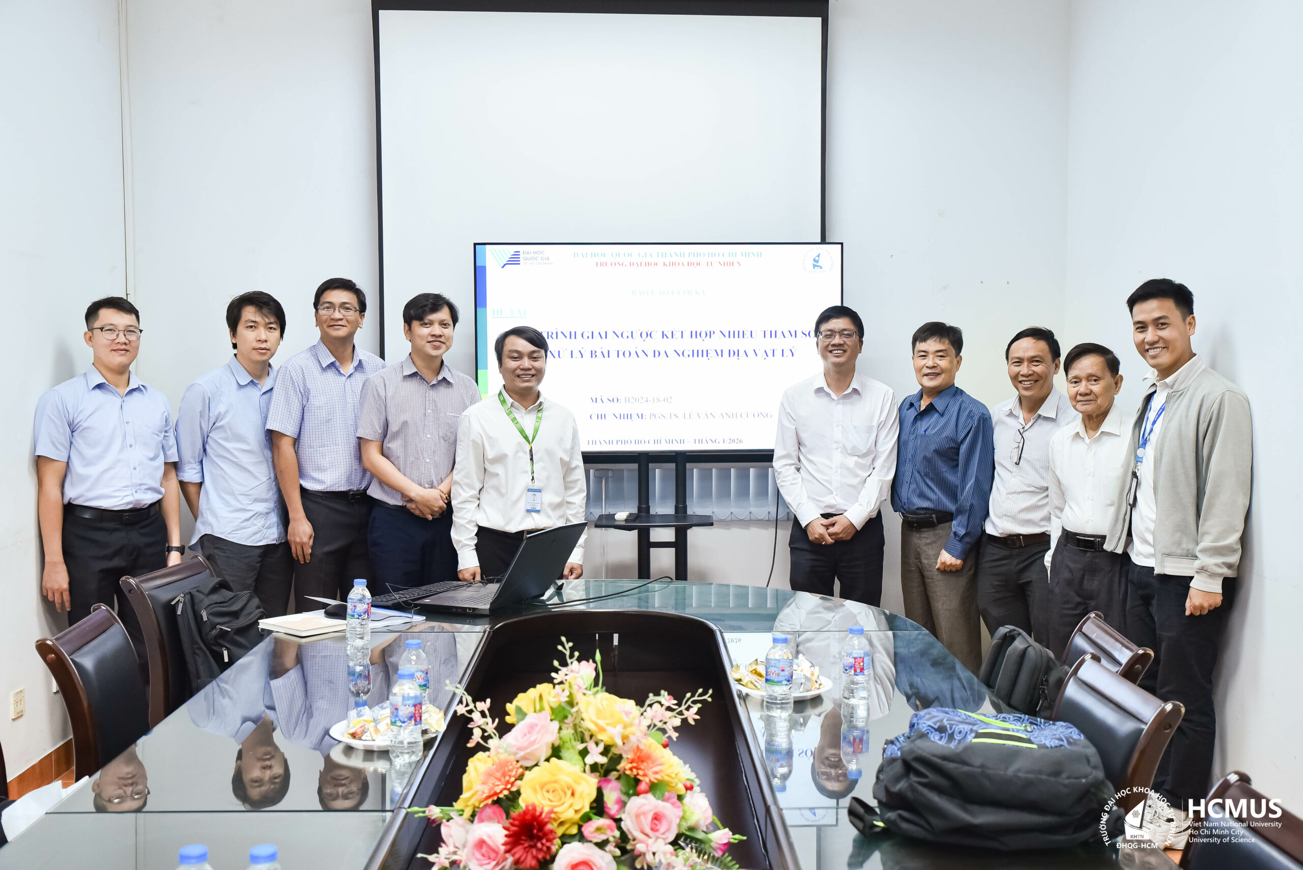 Nghiệm thu đề tài Quy trình giải ngược kết hợp nhiều tham số để xử lý bài toán đa nghiệm địa vật lý