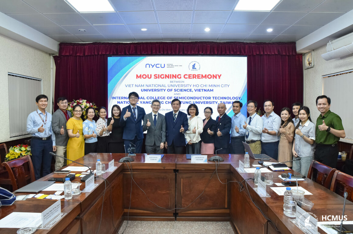 Trường Đại học Khoa học tự nhiên, ĐHQG-HCM ký kết hợp tác và tổ chức Joint Workshop về công nghệ bán dẫn với Đại học Quốc lập Dương Minh Giao Thông (NYCU, Đài Loan)