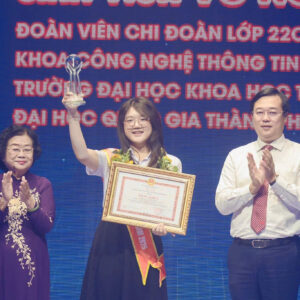 Minh Anh Nữ sinh Trường Đại học Khoa học tự nhiên được vinh danh Công dân trẻ tiêu biểu TP.HCM năm 2025