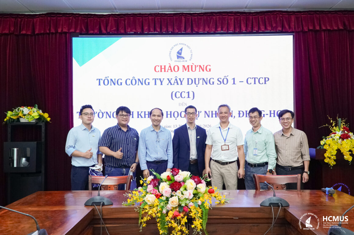 Trường Đại học Khoa học tự nhiên, ĐHQG-HCM làm việc với Tổng Công ty Xây dựng Số 1 – CTCP (CC1)
