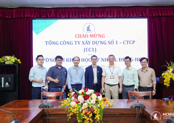 Trường Đại học Khoa học tự nhiên, ĐHQG-HCM làm việc với Tổng Công ty Xây dựng Số 1 – CTCP (CC1)