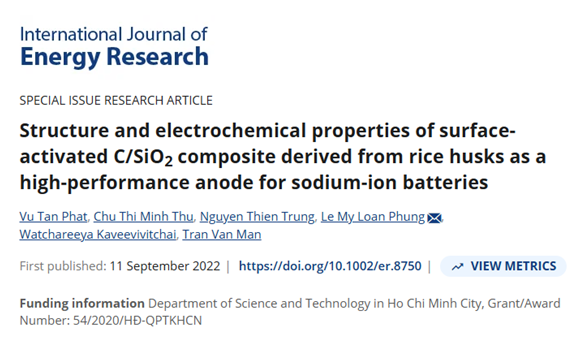 Structure and electrochemical properties of surface-activated C/SiO2 composite derived from rice husks as a high-performance anode for sodium-ion batteries