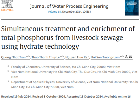 Simultaneous treatment and enrichment of total phosphorus from livestock sewage using hydrate technology