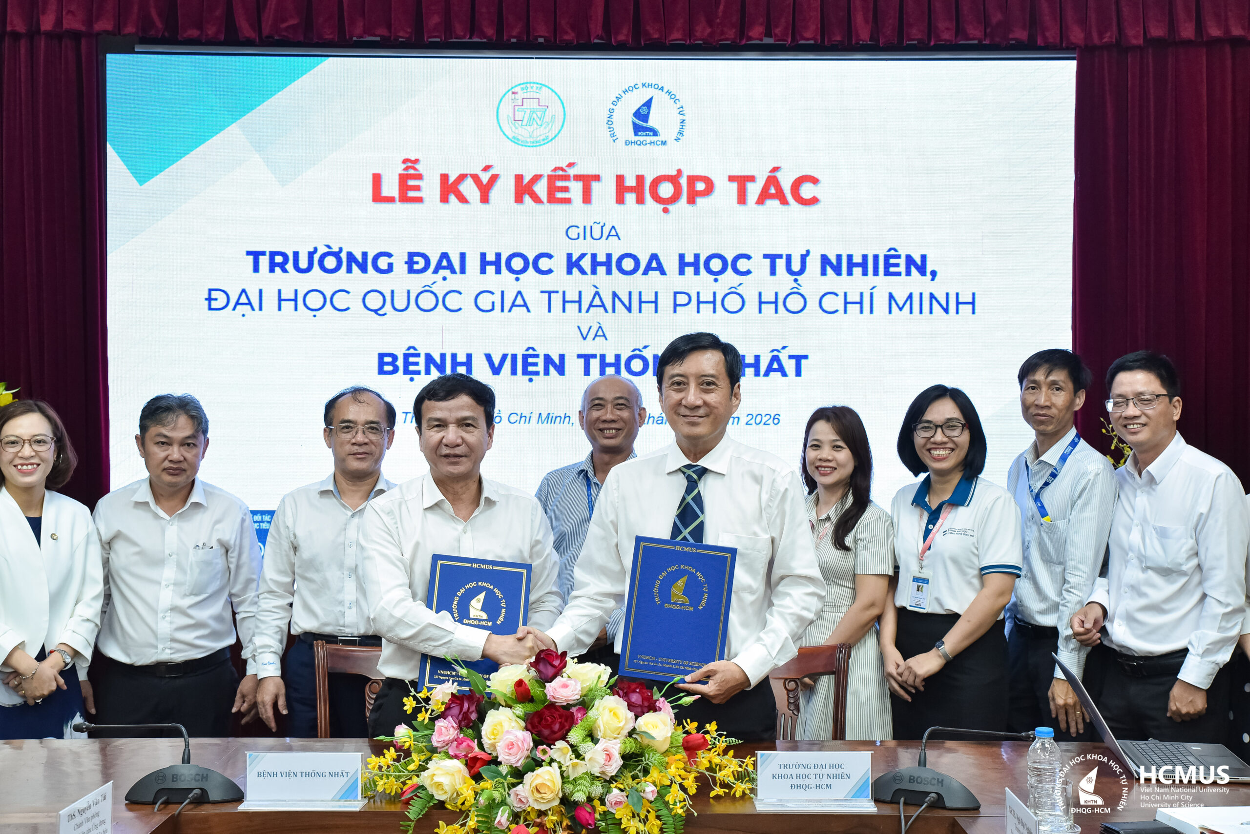 Trường Đại học Khoa học tự nhiên và Bệnh viện Thống Nhất ký kết hợp tác đào tạo và nghiên cứu