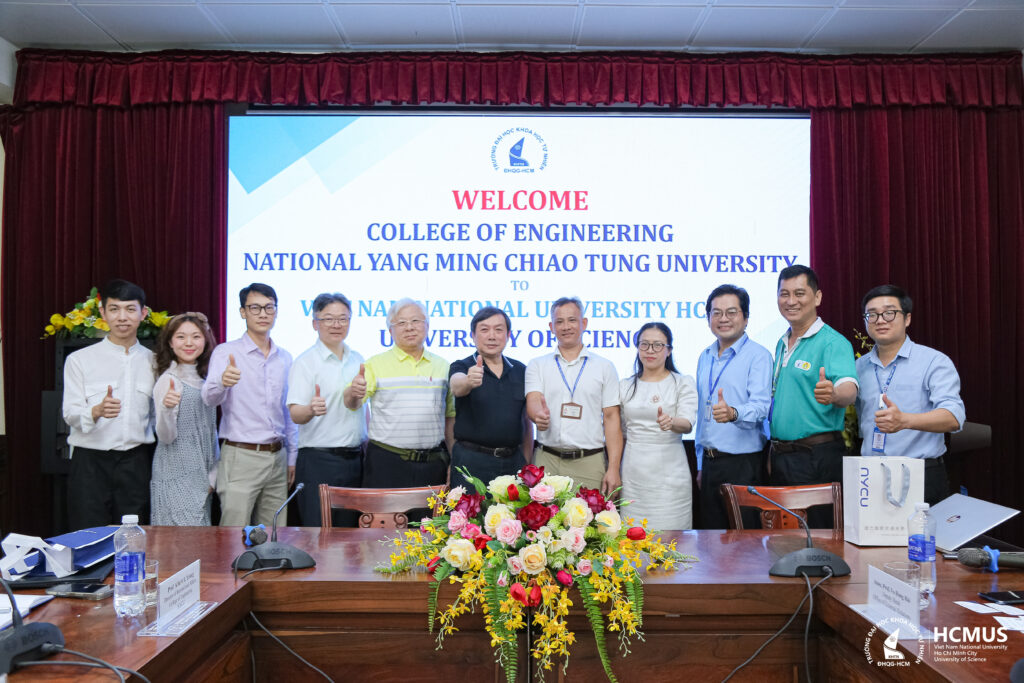 Trường Đại học Khoa học tự nhiên, ĐHQG-HCM làm việc với Trường Kỹ thuật, Đại học Quốc lập Yang Ming Chiao Tung (Đài Loan)