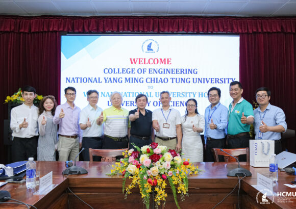 Trường Đại học Khoa học tự nhiên, ĐHQG-HCM làm việc với Trường Kỹ thuật, Đại học Quốc lập Yang Ming Chiao Tung (Đài Loan)