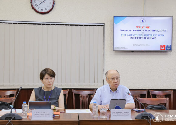 Trường Đại học Khoa học tự nhiên, ĐHQG-HCM tiếp đoàn Trường Toyota Technological Institute (Nhật Bản)