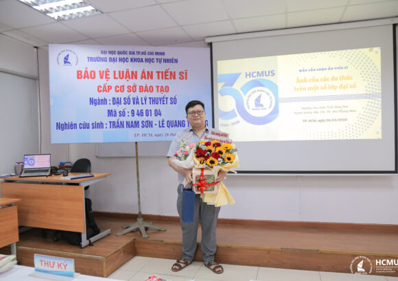 NCS Trần Nam Sơn bảo vệ thành công luận án tiến sĩ ngành Đại số và Lý thuyết số