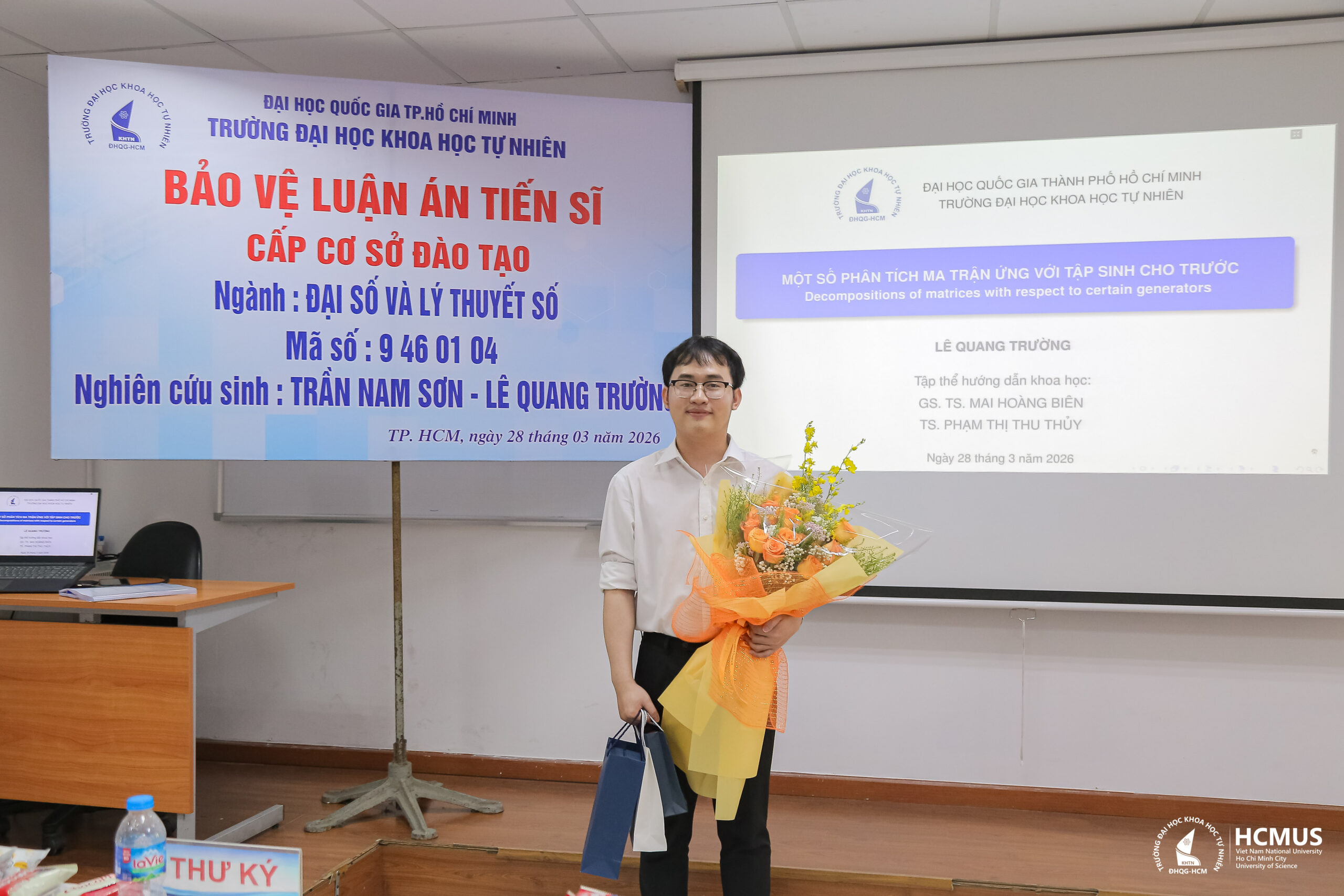 NCS Lê Quang Trường bảo vệ thành công luận án tiến sĩ ngành Đại số và Lý thuyết số