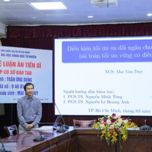 Nghiên cứu sinh Mai Văn Duy bảo vệ thành công luận án tiến sĩ ngành Toán ứng dụng