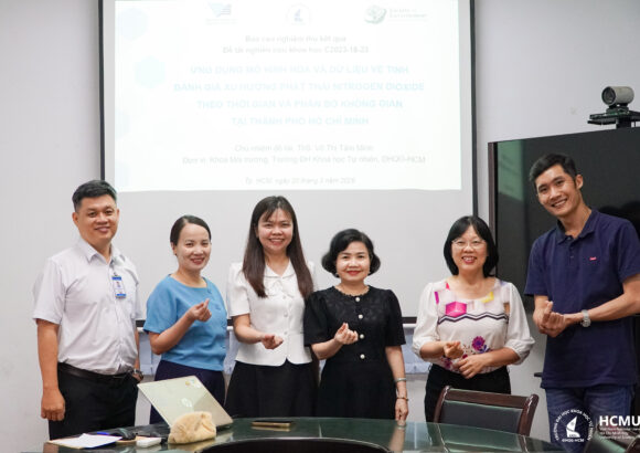 Nghiệm thu đề tài cấp ĐHQG-HCM về đánh giá xu hướng phát thải NO₂ tại TP.HCM bằng mô hình hóa và dữ liệu vệ tinh