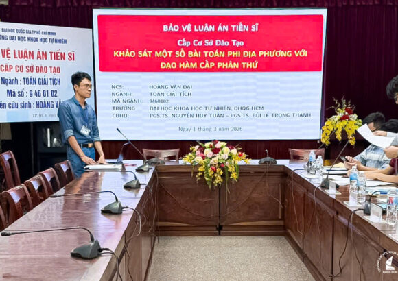 Nghiên cứu sinh Hoàng Văn Đại bảo vệ thành công luận án tiến sĩ ngành Toán giải tích