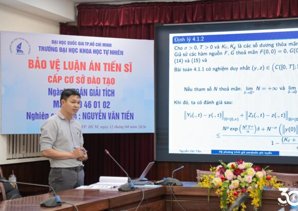 NCS Nguyễn Văn Tiến bảo vệ thành công luận án tiến sĩ ngành Toán giải tích
