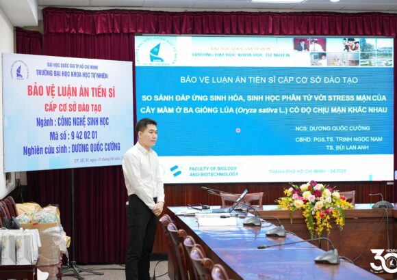 Nghiên cứu sinh Dương Quốc Cường bảo vệ thành công luận án tiến sĩ ngành Công nghệ sinh học